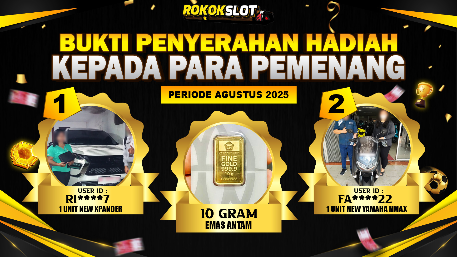 Selamat Kepada Member Setia ROKOKSLOT Sudah Memenangkan Satu Unit Mobil New Xpander